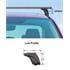 Nordrive Silenzio silver aluminium wing Roof Bars (low profile) for BMW 3 Series Coupe (E46), 1999 2005