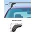 Nordrive Silenzio Black aluminium wing Roof Bars (standard profile) for Fiat Panda Van 2003 2011 Without Roof Rails