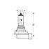 Osram Original H11 12V Single Bulb for BMW X6, 2008 2014
