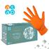GRIP Gloves X TRA Thick Orange T Grip Nitrile Disposable Gloves (50)   Large