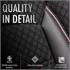 Premium Cotton Leather Car Seat Covers SPORT PLUS LINE   Black Red For Vauxhall VECTRA 1995 2002