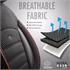 Premium Cotton Leather Car Seat Covers SPORT PLUS LINE   Black Red For Vauxhall VECTRA 1995 2002