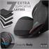 Premium Cotton Leather Car Seat Covers SPORT PLUS LINE   Black Red For Vauxhall VECTRA 1995 2002