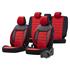 Premium Fabric Car Seat Covers COMFORTLINE   Red For Nissan NAVARA Platform / Chassis 1997 2004