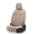 Premium Fabric Car Seat Covers COMFORTLINE   Beige For Volkswagen T CROSS 2018 Onwards