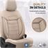 Premium Fabric Car Seat Covers COMFORTLINE   Beige For Citroen C4 Picasso 2007 2013