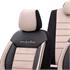 Premium Fabric Car Seat Covers COMFORTLINE   Beige Black For Nissan TOWNSTAR MPV 2021 Onwards