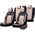 Premium Fabric Car Seat Covers COMFORTLINE   Beige Black For Hyundai ACCENT Saloon 1999 2005