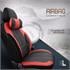 Premium Linen Car Seat Covers VOYAGER SERIES with 2 Neck Pillows   Red Black For Audi 80 1991 1994   Not for S Line Seats