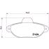 Brembo Front Brake Pads (Full set for Front Axle)   P23160