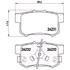 Brembo Rear Brake Pads (Full set for Rear Axle)   P28051