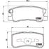 Brembo Rear Brake Pads (Full set for Rear Axle)   P54031