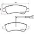 Brembo Rear Brake Pads (Full set for Rear Axle)   P61125