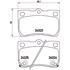 Brembo Rear Brake Pads (Full set for Rear Axle)   P83073