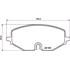 Brembo Front Brake Pads (Full set for Front Axle)   P85182