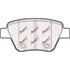 APEC Rear Brake Pads (Full set for Rear Axle)   PAD1751