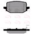 APEC Rear Brake Pads (Full set for Rear Axle)   PAD2489