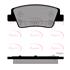 APEC Rear Brake Pads (Full set for Rear Axle)   PAD2596