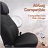 Pangea Artificial Leather Car Seat Covers   Black For Nissan ALMERA Mk II Saloon 2000 2006