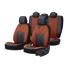 Pangea Artificial Leather Car Seat Covers   Black and Tobacco For Nissan ALMERA Mk II Saloon 2000 2006