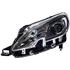 Left Headlamp (Halogen, Chrome Bezel, Takes H7 / H7 Bulbs, With LED Daytime Running Light, Supplied Without Motor, Original Equipment) for Peugeot 2008 2013 2016
