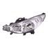 Left Headlamp (Without Directional Lamp, Original Equipment) for Peugeot 207 2006 on