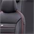 Premium Fabric Car Seat Covers LUXURY LINE   Black Red For Subaru LEGACY VI 2015 Onwards