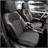 Premium Lacoste Leather Car Seat Covers NOVA SERIES   Black Red For Mitsubishi LANCER Mk V Estate 1992 2003
