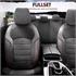 Premium Lacoste Leather Car Seat Covers NOVA SERIES   Black Red For Mercedes CITAN Box Body/MPV 2021 Onwards