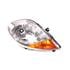 Right Headlamp (With Amber Indicator, Halogen, Takes H4 Bulb, Supplied With Motor & Bulb, Original Equipment) for Renault TRAFIC II Flatbed / Chassis 2007 on