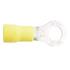 Wot Nots Wiring Connectors   Yellow   Ring   6mm   Pack of 2