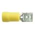 Wot Nots Wiring Connectors   Yellow   Female Slide On 250   6.3mm   Pack of 2