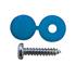 Wot Nots Number Plate Caps & Screws Blue   Pack Of 2