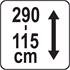 TELESCOPIC SUPPORT 115 290 CM