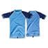 MDNS Bi Colour UPF 50 Youth Short Sleeve Rashvest   Blue and Navy   Size 10 M