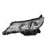Left Headlamp (Halogen, Takes HB3 / HB3 Bulbs, With LED Daytime Running Light, Black Bezel, Supplied Without Motor) for Toyota RAV 4 IV 2013 2016