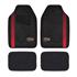 Red Bull Racing Universal Carpet+PVC Car Mats Set   4 Pieces   Black/Red