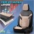 Premium Jacquard Leather Car Seat Covers REFLECT LINE   Black Beige For Nissan NAVARA Flatbed / Chassis 2008 2014