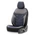 Premium Jacquard Leather Car Seat Covers REFLECT LINE   Black Blue For Nissan Navara 1997 2007