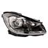 Right Headlamp (Black Bezel, Halogen, Takes H7 / H7 Bulbs, Electric Adjustment, Supplied With Motor, Original Equipment) for Mercedes C CLASS 2011 2014
