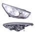 Right Headlamp (Halogen, Takes H7 / H7 Bulbs, Electric Adjustment, Supplied Without Motor) for Hyundai ix35 2010 on