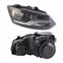 Right Headlamp (Twin Reflector, Halogen, Takes H7/H7 Bulbs, Supplied With Motor & Bulbs, Original Equipment) for Volkswagen Polo  2009 to 2017