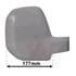 Right Wing Mirror Cover (primed) for PEUGEOT PARTNER Tepee, 2008 2012