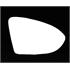 Right Stick On Wing Mirror glass for Volkswagen GOLF VII 2012 Onwards