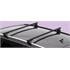 Nordrive Quadra black steel square Roof Bars for Opel Grandland X 2017 Onwards With Solid Roof Rails