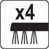 WIRE BRUSH 4 ROWS