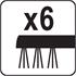 SOFT GRIP WIRE BRUSH 6x19 ROWS