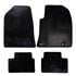 Rubber Tailored Car Mats in Black for Honda CR Z 2010 2013   4 Piece   2 Clips In Driver and Passenger Mats