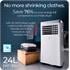 Avalla S 200 3 in 1 Portable Air Conditioner & Dehumidifier for Multi Rooms, 9000BTU