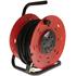4 Way Open Frame Cable Reel   Red   50m